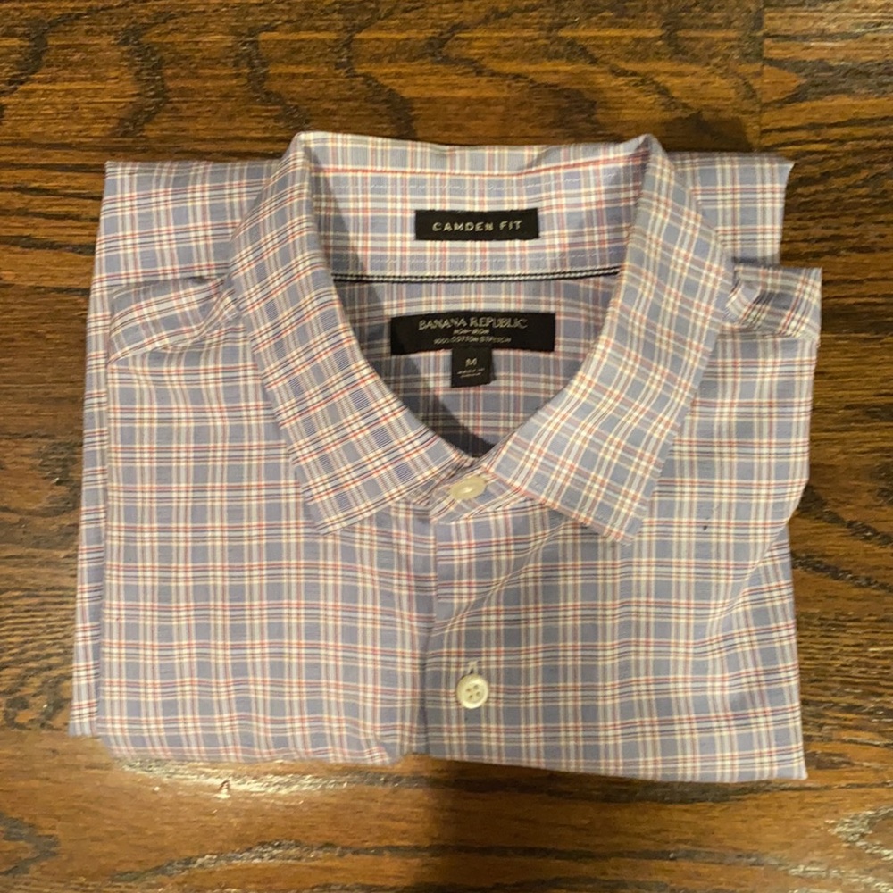 BR Men’s Medium Red and Blue Check Shirt